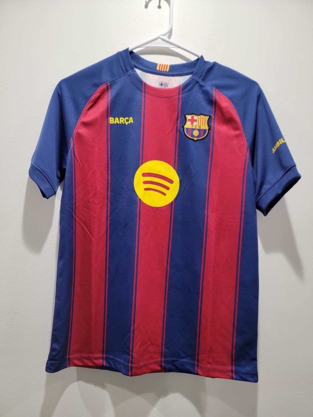 🆕️Boys FC Barcelona Spain Home Style Jersey - Blue & Red Sz 14-16